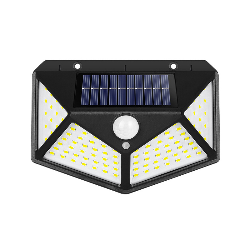 Solar-powered human body sensor lamps, outdoor courtyard street lamps, household garden waterproof, outdoor energy-saving led wall lamps Item Picture