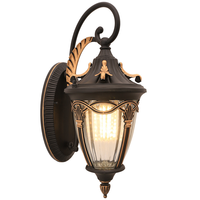 Balcony waterproof wall lamps, outdoor European-style villa garden courtyard, American-style terrace, fence, gate, LED outdoor wall lamps Item Picture