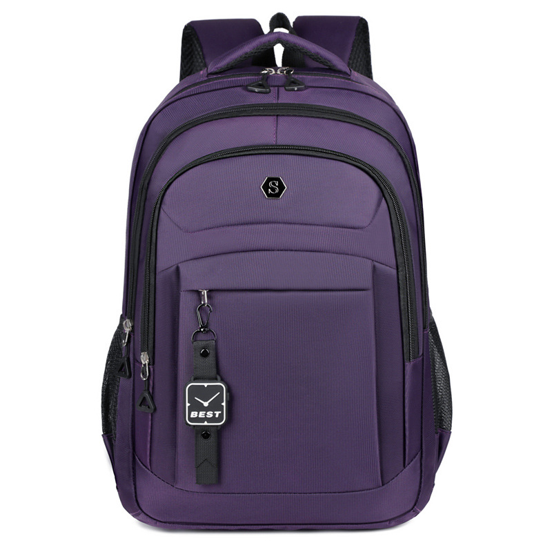 Wholesale of new backpacks for junior and senior high school students, simple and large-capacity travel, computer and business backpacks Item Picture