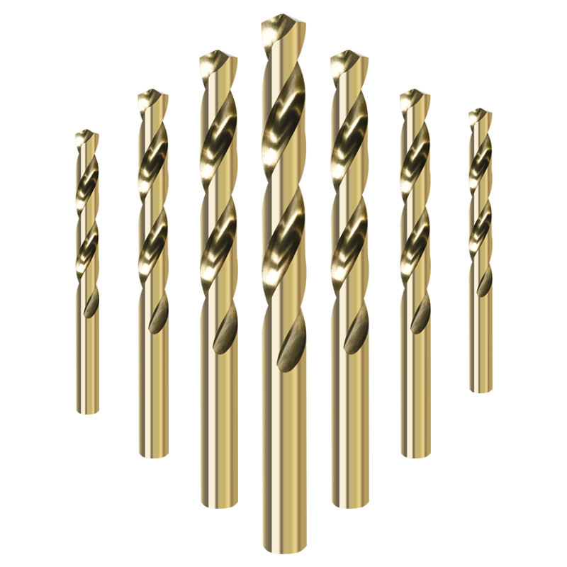 M35 cobalt-containing twist drill round handle fully ground straight handle stainless steel sheet steel plate drill bit for hole opening, reaming and drilling Item Picture