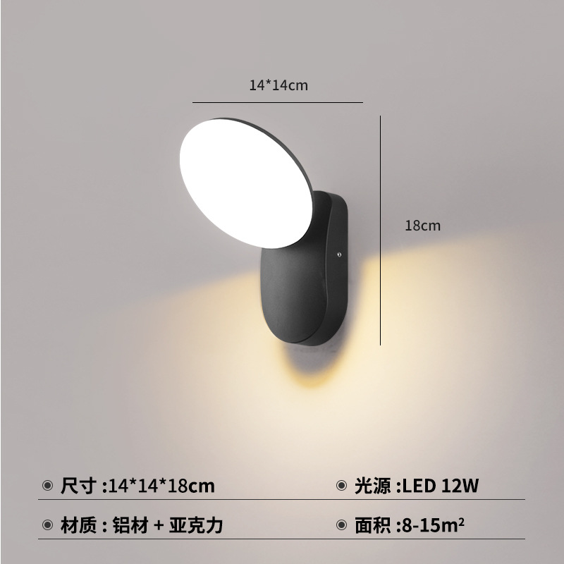 Cross-border LED outdoor wall lamps, waterproof garden lamps, outdoor wall exposed table lamps, balcony super bright, entrance sensor wall lamps Application Scenario
