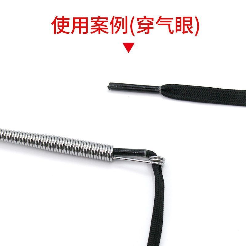 Hand-woven, bendable rope threading tool, multi-purpose spring threading, air hole elastic lace ribbon threading, waist rope threading wonder Application Scenario