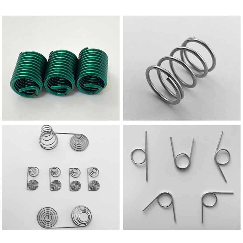 Customized stainless steel compression spring double-hook tension special-shaped multi-functional spring coil shock absorption battery touch spring Application Scenario