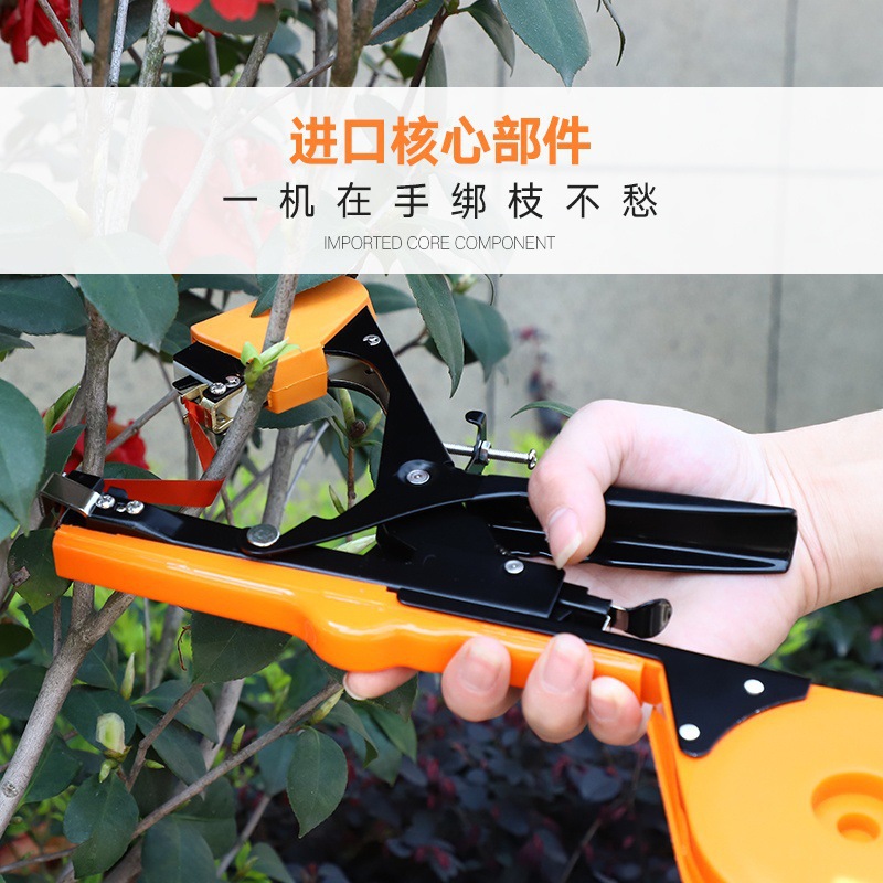 The branch binding machine is an agricultural tomato vine binding tool, a magic tool for binding branches. It is used for binding grapes, cucumbers, tape, nails, and binding branches and vines details Picture