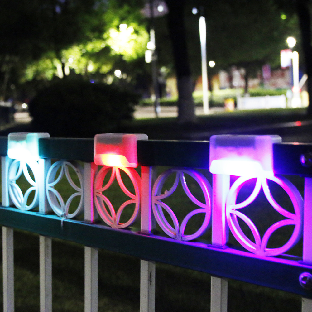 Solar step lights, outdoor waterproof garden lights, railing lights, step lights, fence lights, staircase lights, solar lights details Picture