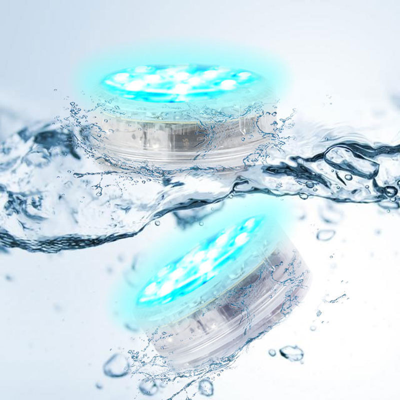 Swimming pool lights LED13 lights magnetic remote control diving lights fish tank lights fountain lights bathtub lights water smoke lights underwater lights Application Scenario