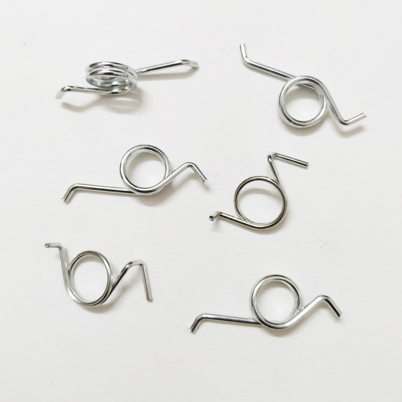 The manufacturer customizes torsion spring clips, push-type switches, torsion springs, stainless steel double torsion springs, and special-shaped small torsion springs details Picture