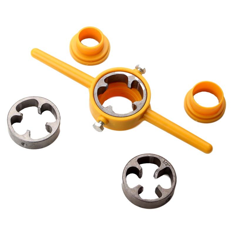 6-piece set of pipe thread, plastic pipe thread, easy threading, cross-border export manufacturer, tap wrench set full figure