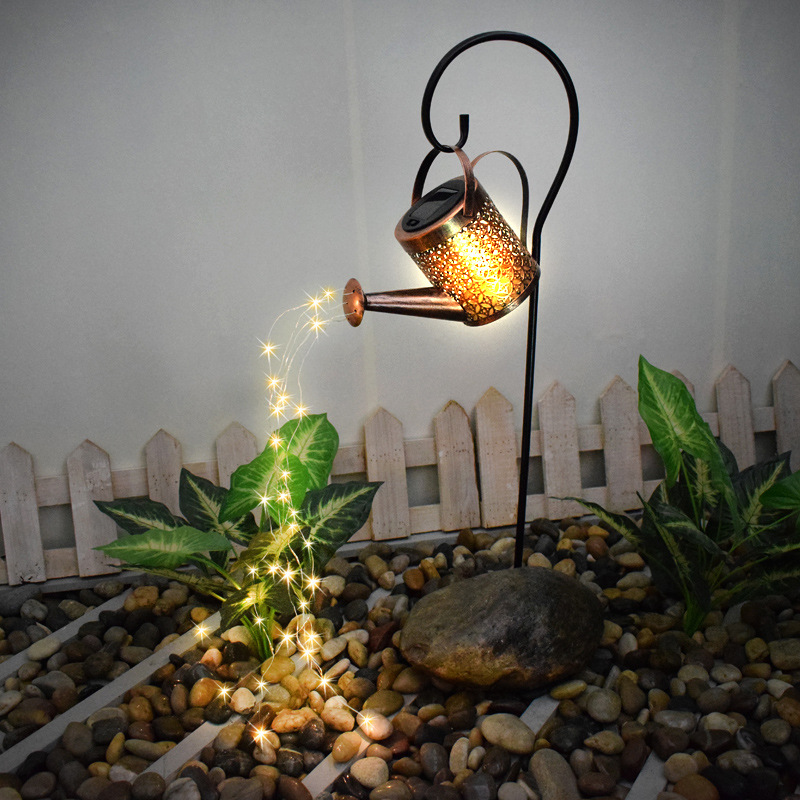 Cross-border solar outdoor lights, garden villa courtyard landscape atmosphere, water bottle lights, waterproof and creative wall-mounted lights details Picture