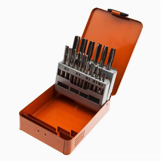 Steel Shield S133002 32-piece set metric high-speed steel tap thread assembly S133001 21-piece set M12 Application Scenario