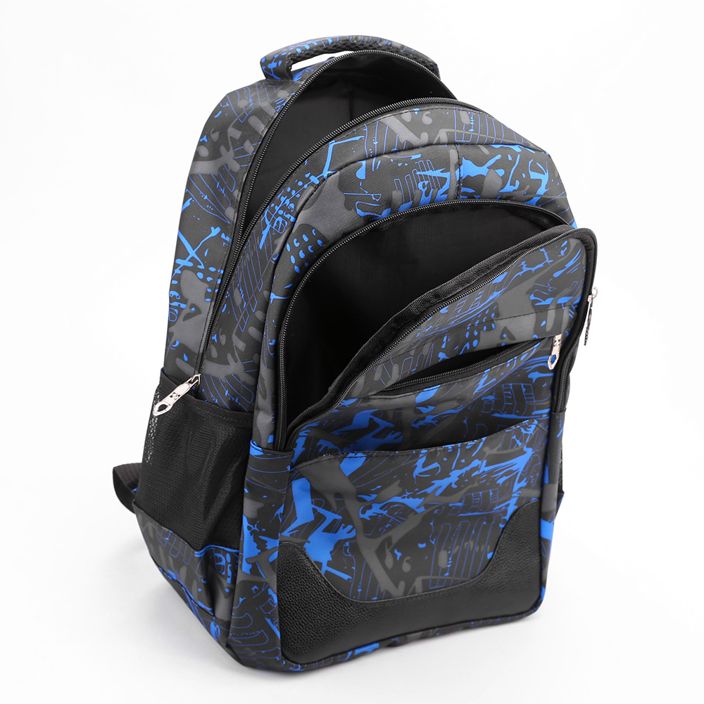 Student schoolbags, backpacks, college style, three-piece sets for boys and girls in junior and senior high school, large-capacity schoolbags, leisure travel bags, foreign trade Item Picture