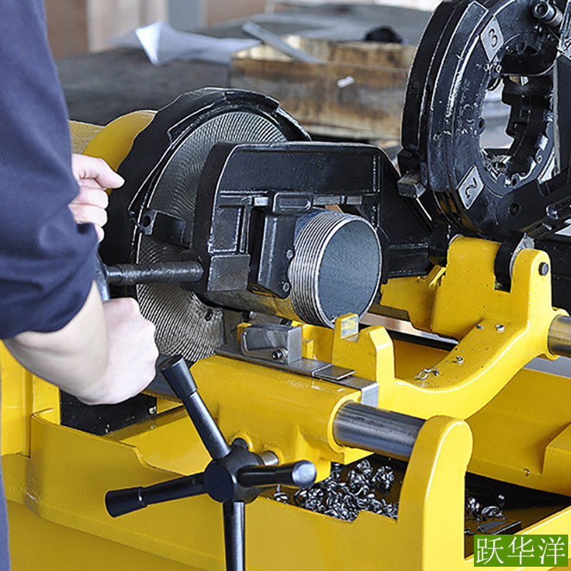 The electric threading machine uses 1-2 inch dry threading for 3-inch, 4-inch, 6-point high-hardness water pipe type universal matching from German Co., LTD Application Scenario