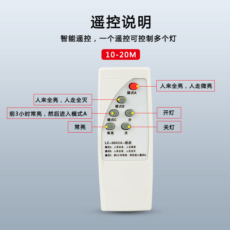 Solar-powered human body sensor lamps, outdoor garden lamps, household ultra-bright street lamps, waterproof outdoor rural lighting floodlights details Picture