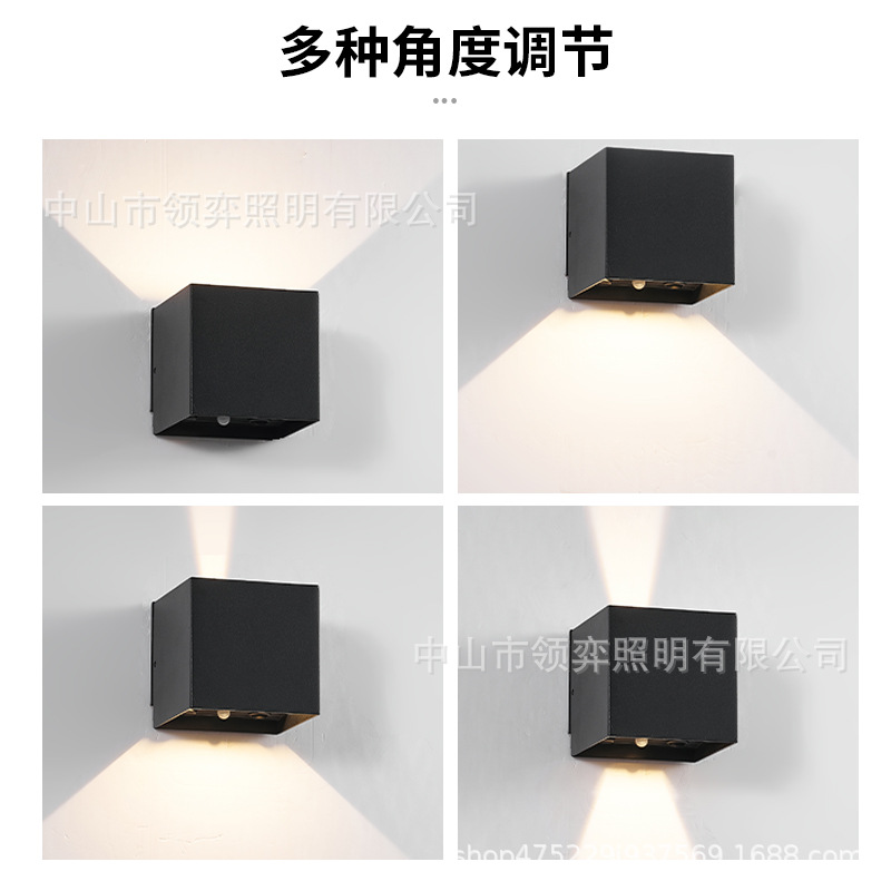 LED simple and modern wall lamps, corridor wall lamps, minimalist lamps, adjustable outdoor waterproof creative wall lamps, bedside lamps Item Picture