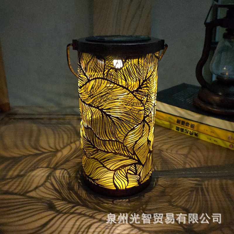 Cross-border exclusive solar outdoor waterproof step decorative landscape lights, courtyard lawn projections, and automatic lighting at dark full figure