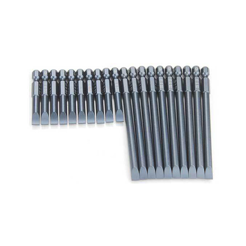 S2 Single-head flat-head pneumatic screwdriver, strong magnetic screwdriver, extended pneumatic screwdriver tip 50-100mm, hand drill tip Item Picture