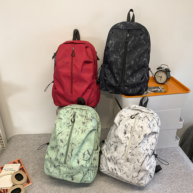 New casual backpack for female college students, travel bag, fashionable, simple and large-capacity computer backpack for junior and senior high school students Specification drawing