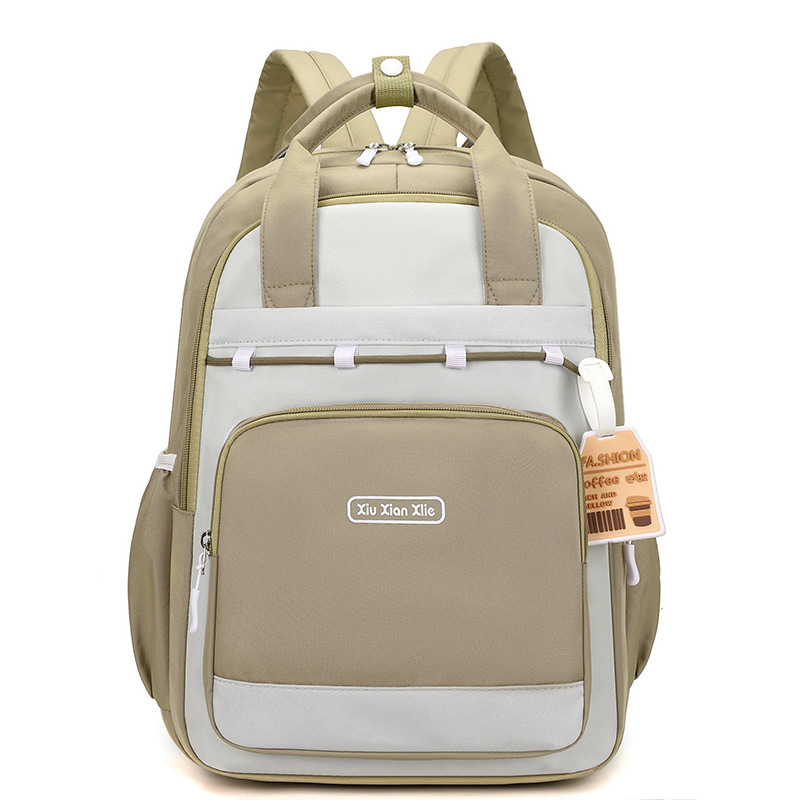 Wholesale cross-border new Korean version backpacks, fresh and clean ins large-capacity middle school schoolbags, casual travel backpacks Item Picture