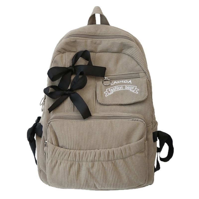 ins cute bow, versatile schoolbag with a schoolgirl style, casual Japanese and Hong Kong-style Lolita fashion backpack Item Picture