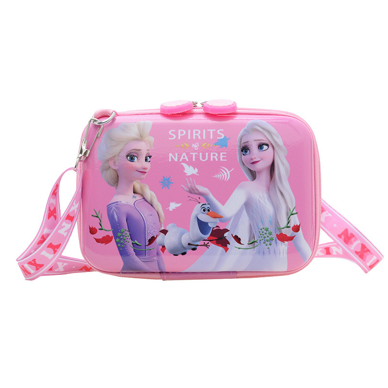 2024 Children's crossbody bag, Princess Elsa side backpack, waist bag, mini mini bag, cartoon cute coin purse, trendy Item Picture