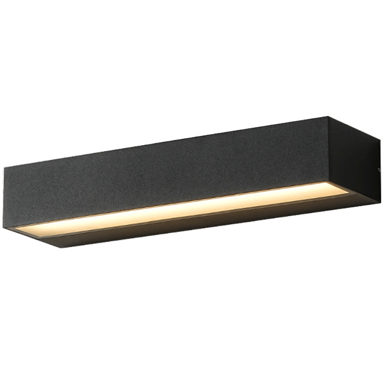 Cross-border outdoor long strip wall lamps, waterproof villa courtyard exterior wall lamps, outdoor wall lamps, balcony and terrace sign wall-washing lamps Item Picture
