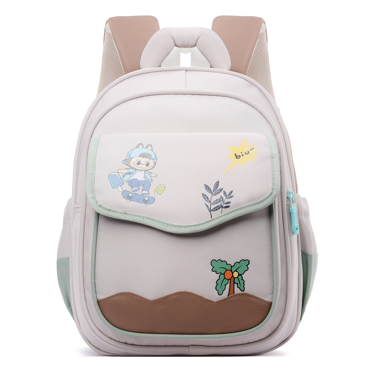 Large-capacity, lightweight backpacks for first and second grades, children's backpacks for boys and girls to enter school, foreign trade Item Picture