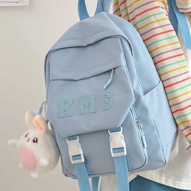 A new 2024 fashionable cross-border letter, fresh and simple Korean student versatile backpack, small backpack and casual bag details Picture