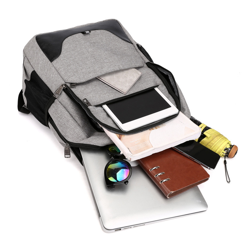 The new Oxford cloth computer backpack is a simple, trendy and fashionable Korean student backpack for computer travel Application Scenario