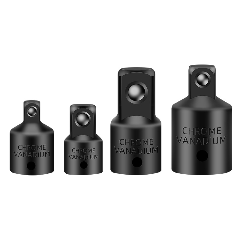 Cross-border reducer sleeve square sleeve adapter 4pc large, medium and small flying adapter 1/2, 3/8, 1/4 tool Item Picture