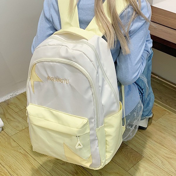 Japanese-style large-capacity schoolbag for girls, high school students, college students and junior high school students, suitable for campus use. Fresh and cute Korean forest-style backpack details Picture