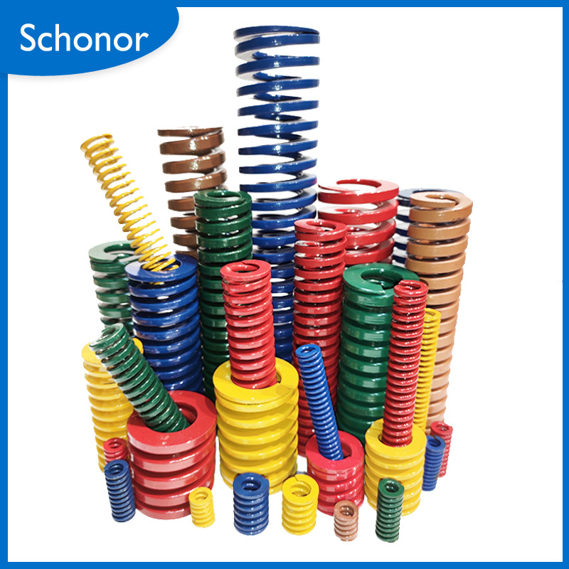 Mold springs in yellow, blue, red, green, brown, Shenzhen Misimi standard high-temperature resistant accessories, compressed rectangular flat wires details Picture