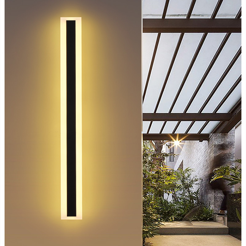 Cross-border energy efficiency certified solar long strip wall lamp, led living room lamp, Nordic spliced bedside lamp, simple and modern RGB Specification drawing