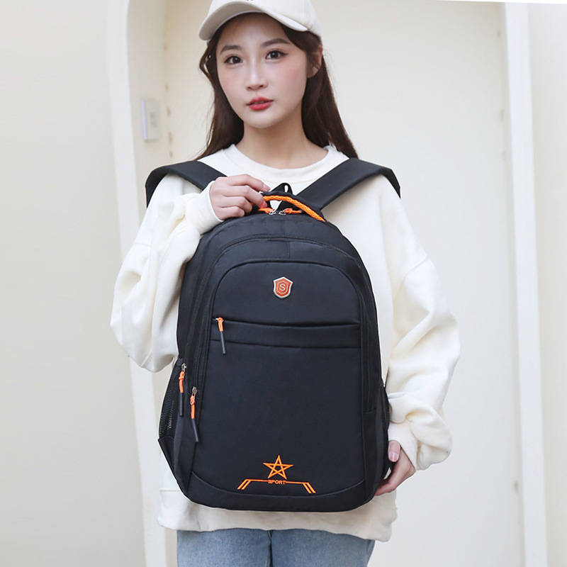 Wholesale of new backpacks, casual and simple business computer backpacks, large-capacity middle school schoolbags, and outdoor travel bags details Picture