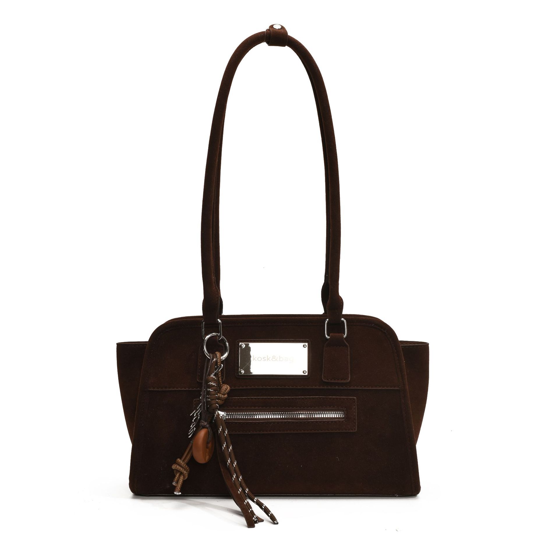 Korean niche Boston underarm bag for women, 2025 new bowling bag, high-end casual single-shoulder handbag Item Picture