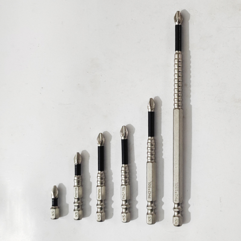 K5 sand nickel anti-slip and impact-resistant torque screwdriver bit PH2 industrial-grade screwdriver tip strong magnetic air screwdriver bit Item Picture