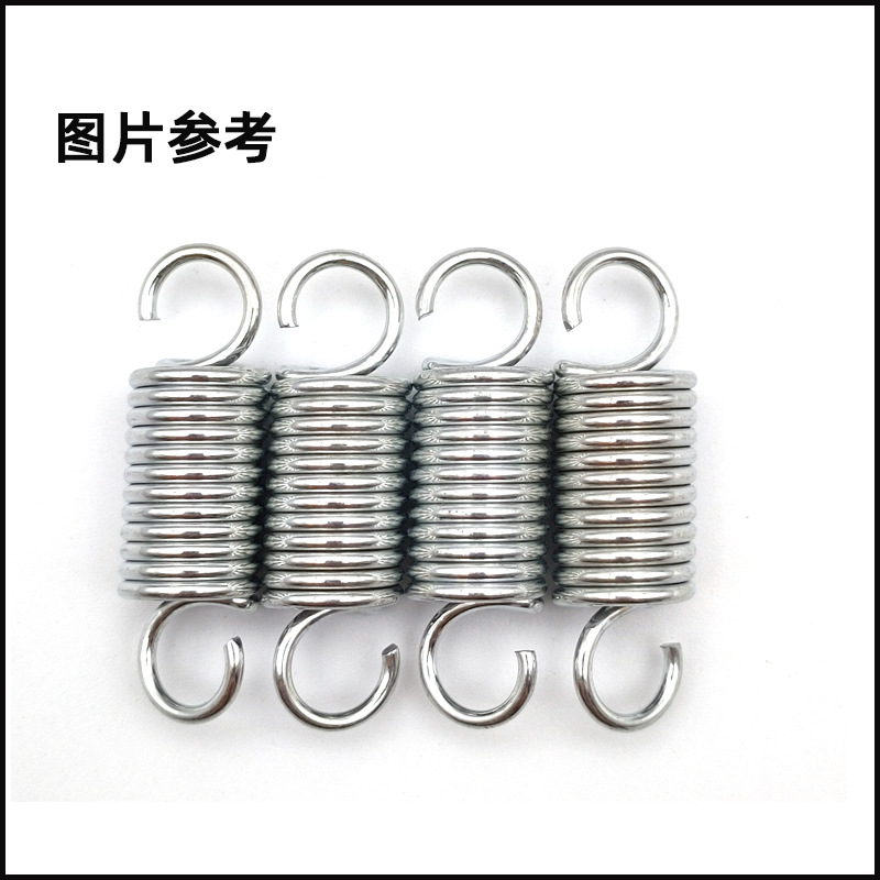 Supplying stainless steel double-hook tension springs, 304 tree brand fixed tension long tension springs, non-standard open small tension springs details Picture