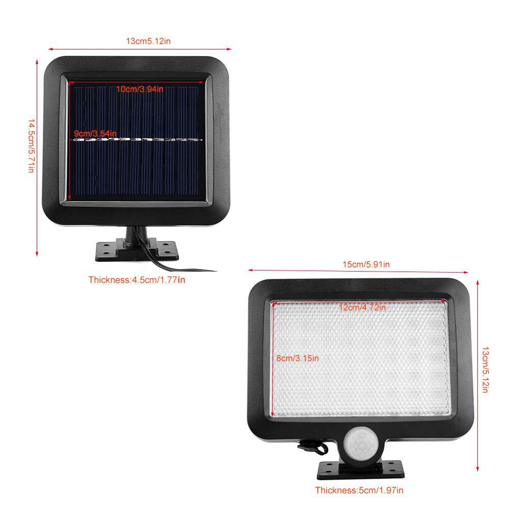 Wilder Cross-border 120LED solar split wall lamp, outdoor courtyard human body sensor wall lamp, split garage lamp Application Scenario