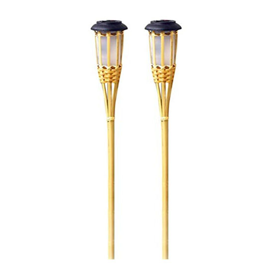 Bamboo solar flame lamp, bamboo imitation solar flame lawn lamp factory supply details Picture