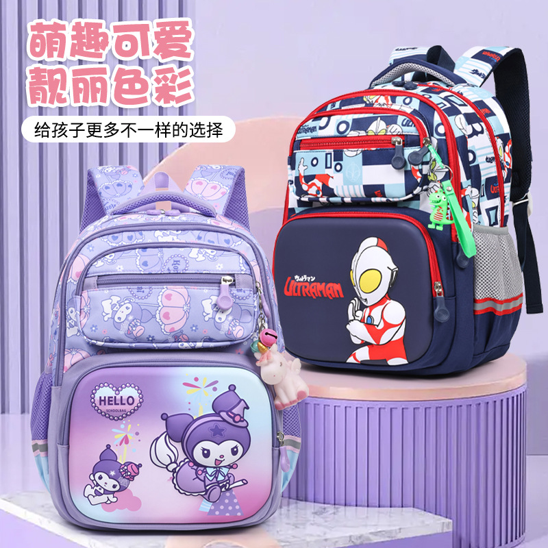Ultraman primary school backpack for boys in grades 4, 5 and 6 and children in grades 1, 2 and 3, 2025 new style backpack Specification drawing