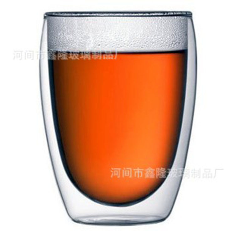 【 Customized LOGO】 Promotional gift glass cups, customized double-layer glass cups, 350ML heat-resistant water cups, advertising cups Application Scenario