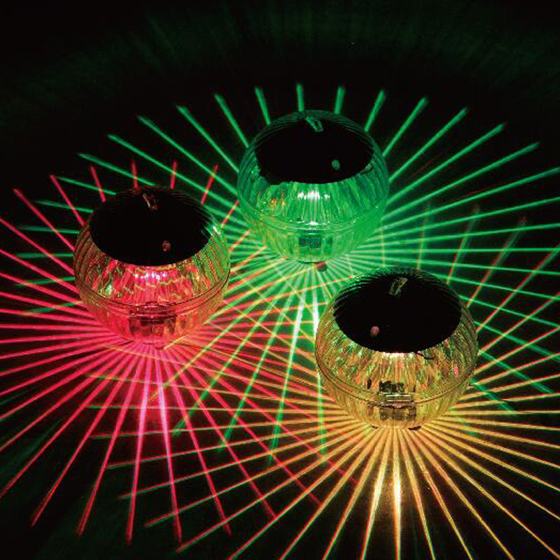 Solar water float lamp, insect-attracting lamp, pool floating lamp, insect-attracting lamp, fishpond ball, colored light, swimming pool, fishpond, fish feeding details Picture