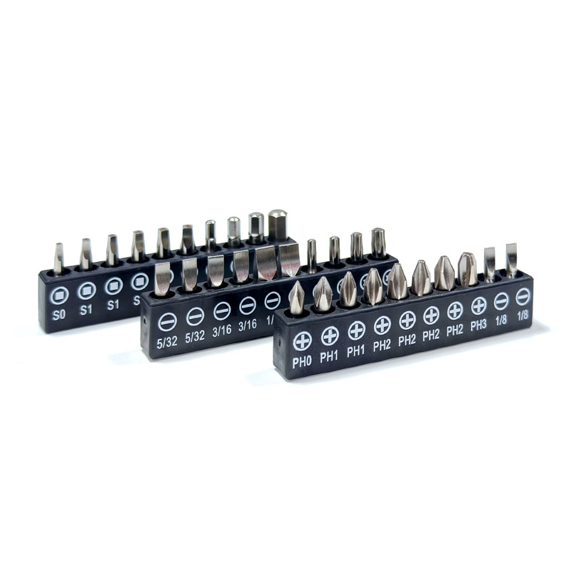 Cross-border electric screwdriver bit set: Cross, straight, square, plum blossom, hexagon socket bit, 25mm air wrench bit Item Picture