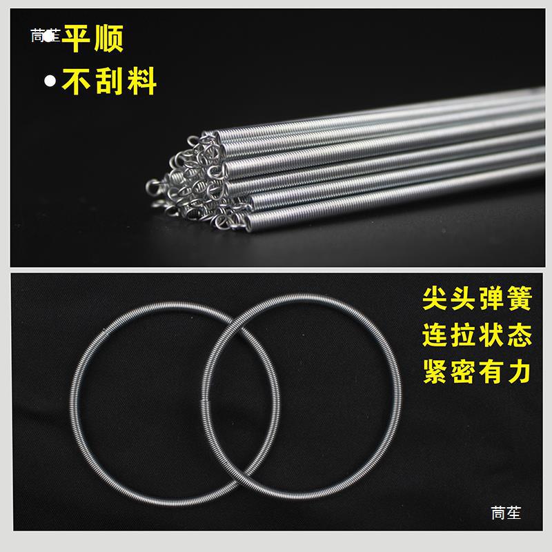 Bag-making machine spring, pointed head with hook, galvanized cold and hot cutting bag machine, feeding, blown film machine parts, oil seal, tree brand spring Application Scenario