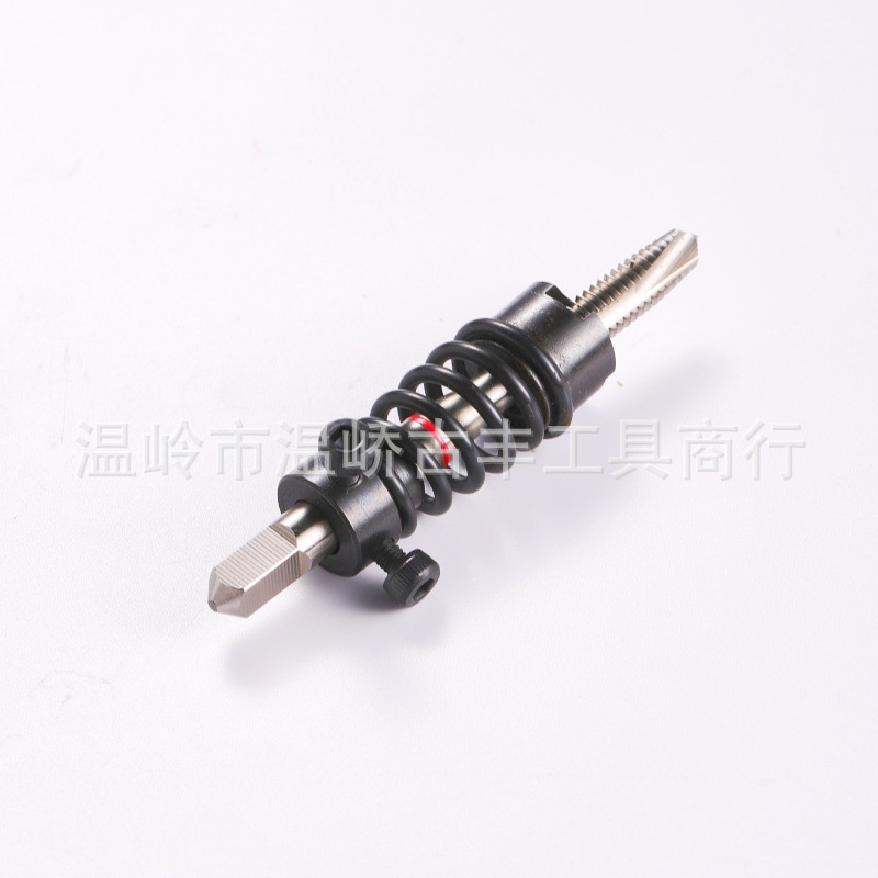 Machine tip tap chamfering device, screw tip tap, chamfering knife, tapping and chamfering integrated quick installation chamfering device Specification drawing