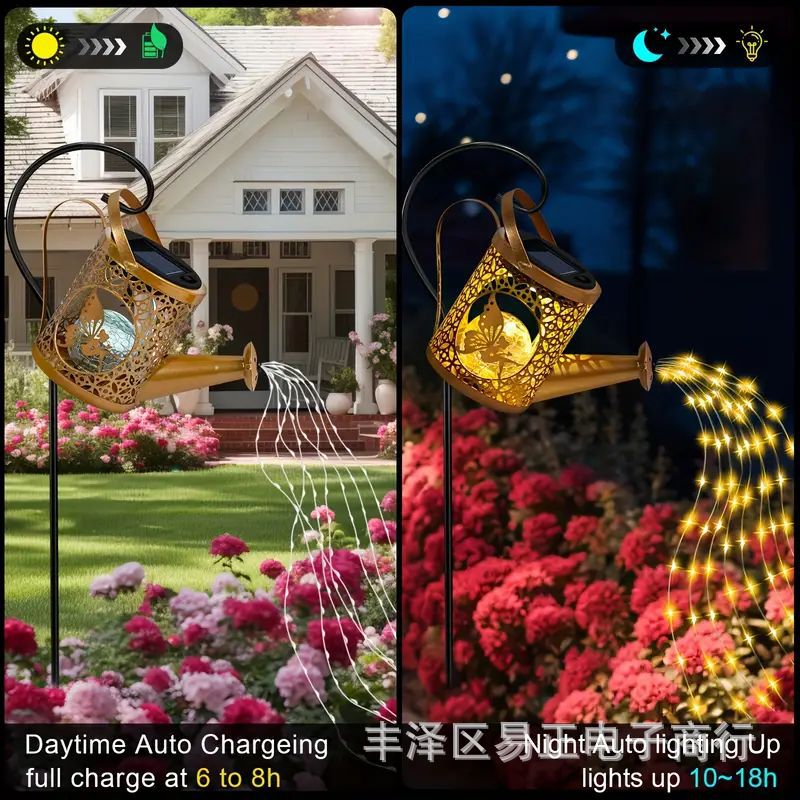 New solar water bottle lamp, solar angel water bottle, garden decorative lamp, party decorative luminous lamp details Picture
