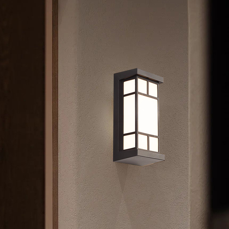 2024 New Chinese-style outdoor waterproof and moisture-proof wall lamps for corridors, passageways, staircases, balconies, villas, courtyards, and doorways Specification drawing
