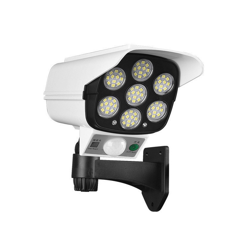 New solar wall lamps, simulation monitoring fake cameras, human infrared sensing courtyard lamps, garden lamps and spotlights Item Picture