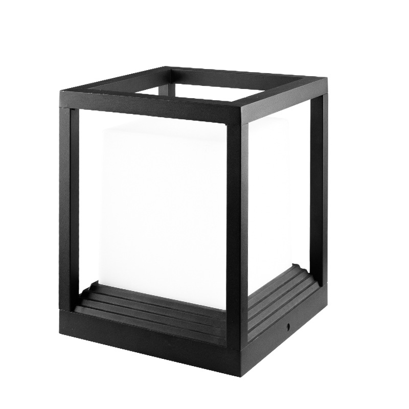 Wall column head lamps, solar courtyard, European-style simple modern wall column head lamps, outdoor waterproof villa garden layout Item Picture