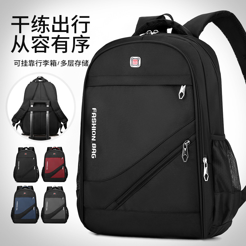 New foreign trade backpacks, men's business trend casual computer backpacks, commuting student school bags, travel bags details Picture