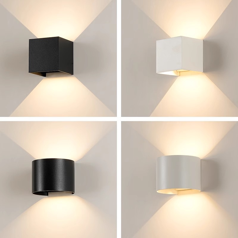 LED simple and modern wall lamps, corridor wall lamps, minimalist lamps, adjustable outdoor waterproof creative wall lamps, bedside lamps Specification drawing